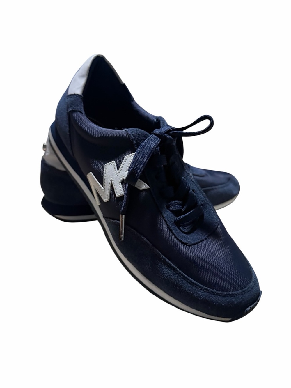 Michael Kors Navy and White MK Logo Women's Athletic Sneakers